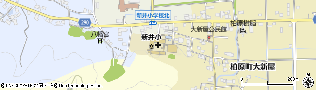 丹波市立新井小学校周辺の地図
