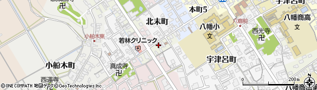 滋賀県近江八幡市板屋町周辺の地図