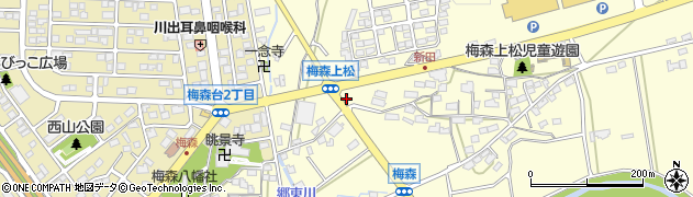 愛知県日進市梅森町上松615周辺の地図