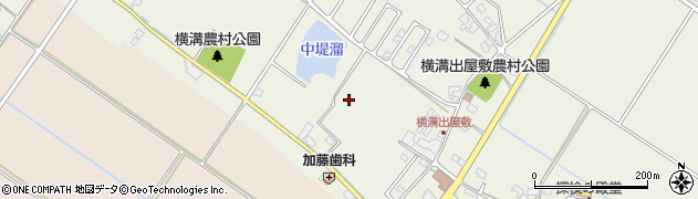 滋賀県東近江市横溝町周辺の地図