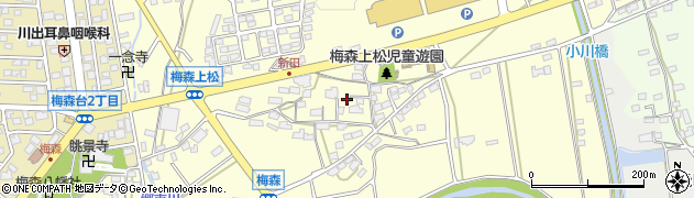 愛知県日進市梅森町上松301周辺の地図