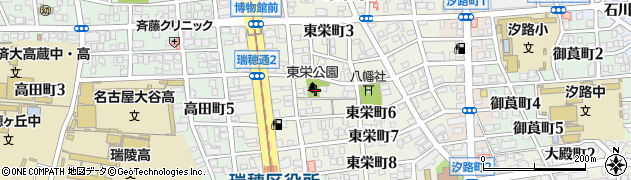 東栄公園周辺の地図