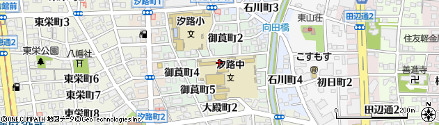 名古屋市役所教育委員会　汐路地域スポーツセンター周辺の地図