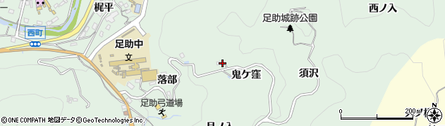 愛知県豊田市足助町須沢周辺の地図