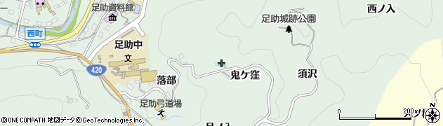 愛知県豊田市足助町（須沢）周辺の地図