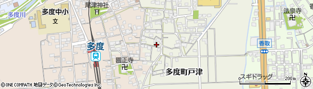 三重県桑名市多度町戸津周辺の地図