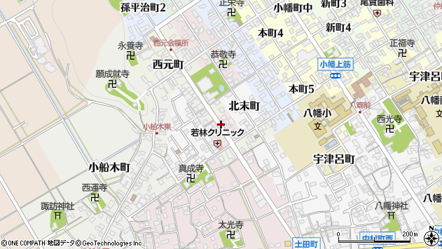 〒523-0886 滋賀県近江八幡市西末町の地図