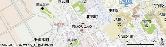 滋賀県近江八幡市西末町周辺の地図