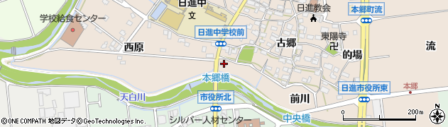 愛知県日進市本郷町前川1247周辺の地図