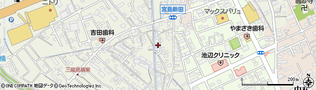 宮島新田公会堂周辺の地図