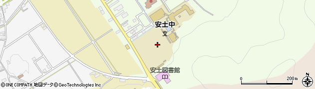 滋賀県近江八幡市安土町上豊浦周辺の地図