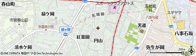 愛知県名古屋市瑞穂区彌富町円山22周辺の地図