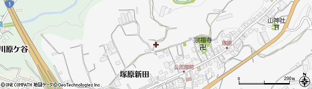 静岡県三島市塚原新田周辺の地図
