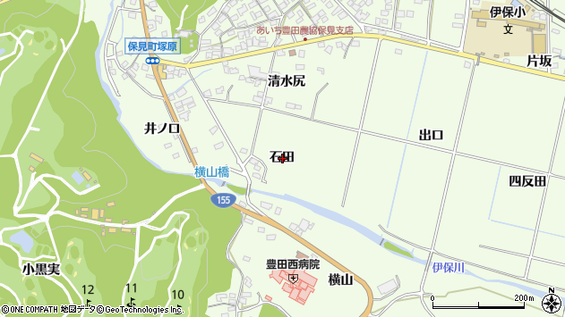 〒470-0344 愛知県豊田市保見町の地図