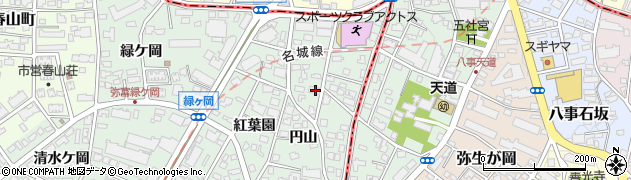 愛知県名古屋市瑞穂区彌富町円山25周辺の地図