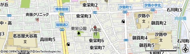 愛知県名古屋市瑞穂区東栄町周辺の地図