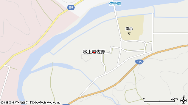 〒669-3582 兵庫県丹波市氷上町佐野の地図