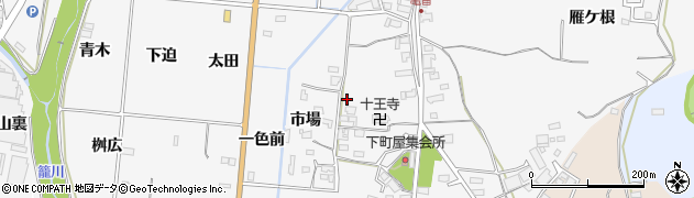 愛知県豊田市亀首町東畑周辺の地図