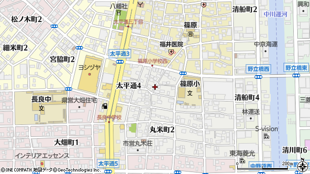 〒454-0834 愛知県名古屋市中川区丸米町の地図