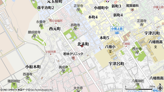 〒523-0884 滋賀県近江八幡市北末町の地図