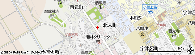 滋賀県近江八幡市西元町5周辺の地図
