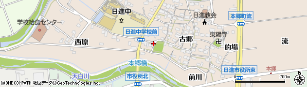 愛知県日進市本郷町古郷1357周辺の地図