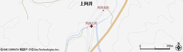 阿井上町周辺の地図