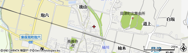 愛知県豊田市貝津町後山92周辺の地図