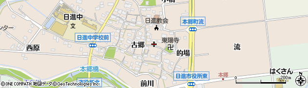 愛知県日進市本郷町古郷1317周辺の地図