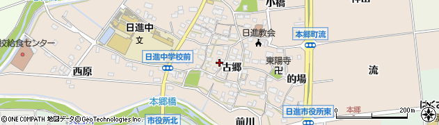 愛知県日進市本郷町古郷1339周辺の地図