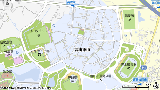 〒470-0376 愛知県豊田市高町の地図
