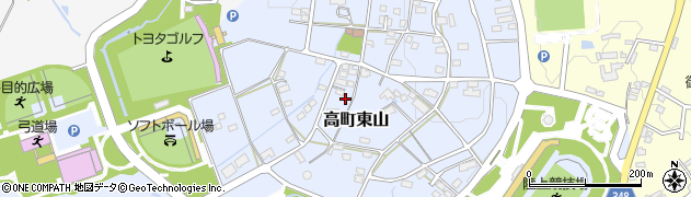 愛知県豊田市高町周辺の地図