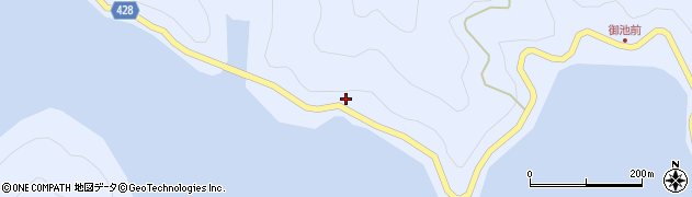 愛知県豊根村（北設楽郡）古真立（曽川東）周辺の地図