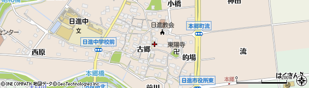 愛知県日進市本郷町古郷1316周辺の地図
