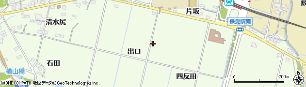 愛知県豊田市保見町（出口）周辺の地図