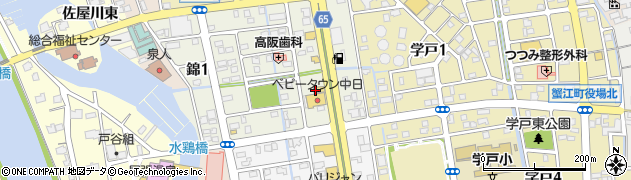松屋 蟹江店周辺の地図