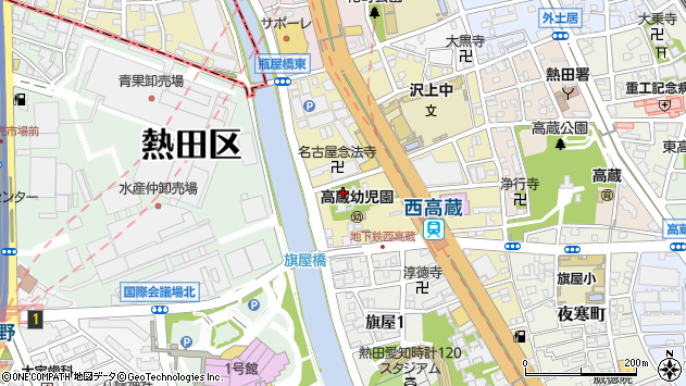 〒456-0017 愛知県名古屋市熱田区尾頭町の地図