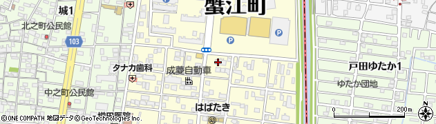 愛知県蟹江町（海部郡）本町周辺の地図
