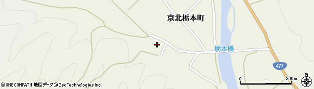 京都府京都市右京区京北栃本町（西町）周辺の地図