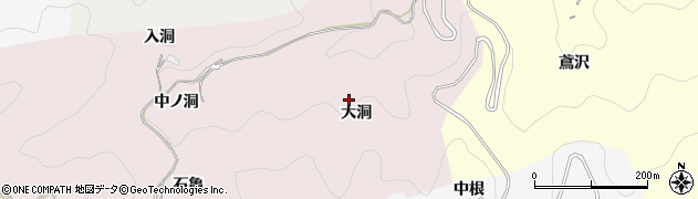 愛知県豊田市大蔵連町（大洞）周辺の地図