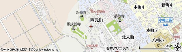 滋賀県近江八幡市西元町51周辺の地図