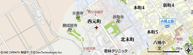 滋賀県近江八幡市西元町59周辺の地図