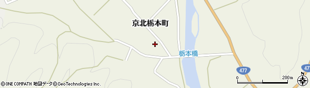 京都府京都市右京区京北栃本町（東町）周辺の地図