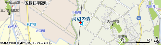 滋賀県東近江市周辺の地図