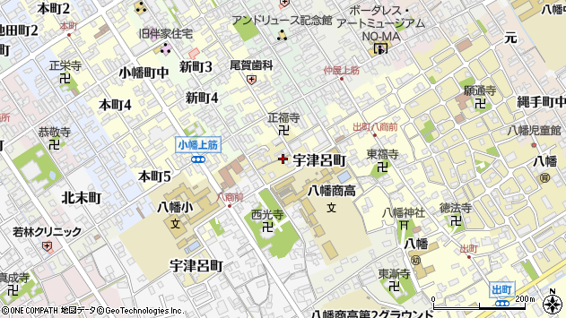 〒523-0895 滋賀県近江八幡市宇津呂町の地図
