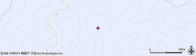 愛知県豊根村（北設楽郡）古真立（南沢）周辺の地図