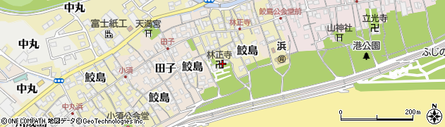 静岡県富士市鮫島周辺の地図