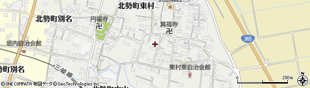 三重県いなべ市北勢町東村周辺の地図