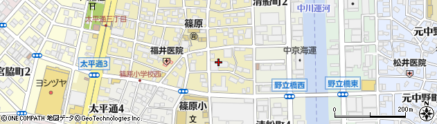 愛知県名古屋市中川区上脇町2丁目周辺の地図