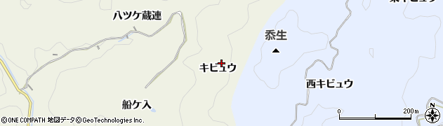 愛知県豊田市井ノ口町キビュウ周辺の地図